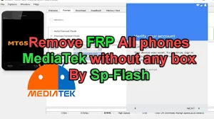 فایل حذف frp گوشی های سری مدیاتک با نرم افزار SP flash Tool
