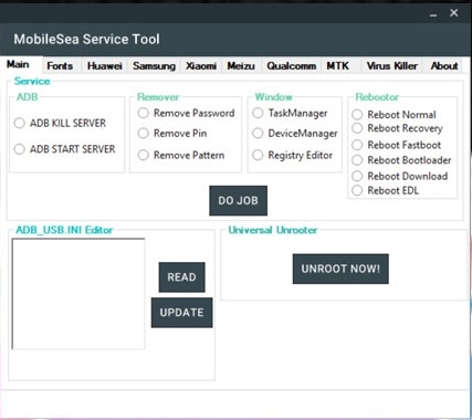 نرم افزار کاربردی MobileSea Service Tool