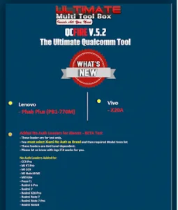 Ultimate Multi Tool QCFire v5.2