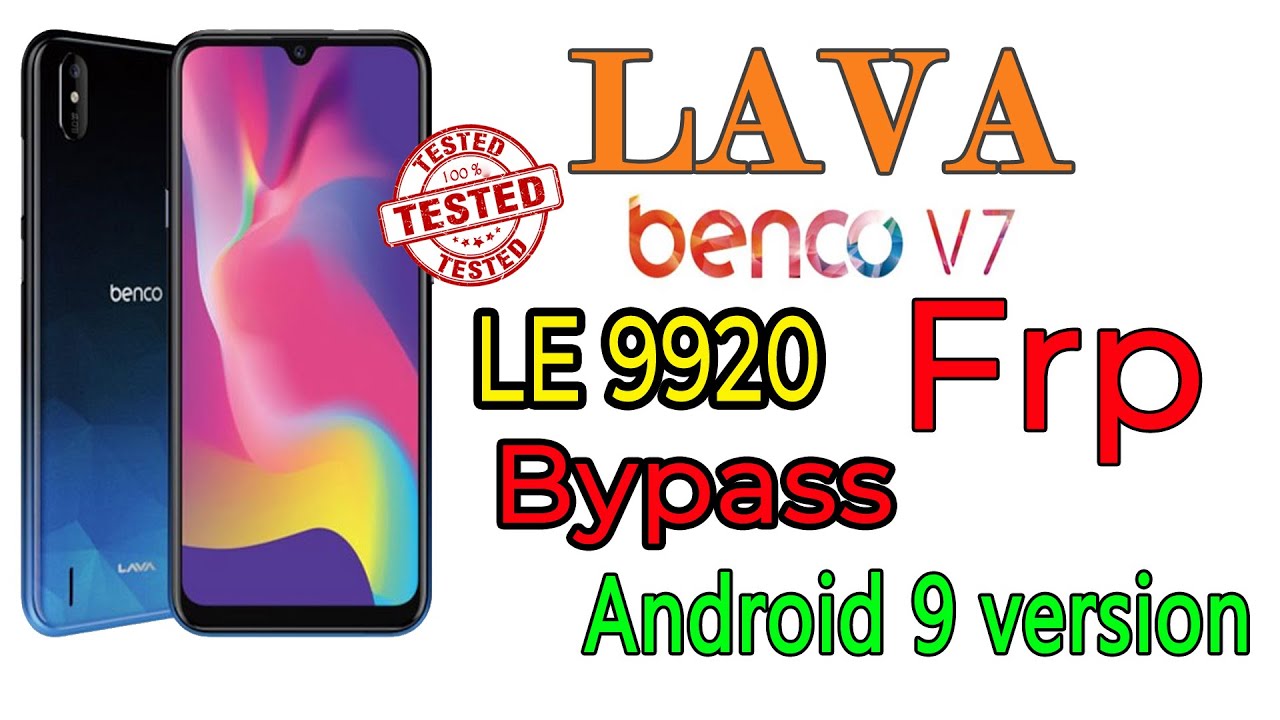 حذف گوگل اکانت  LAVA Benco V7 LE9920 FRP