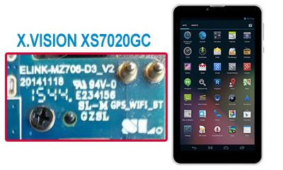 فایل فلش تبلت MT6582 X.VISION XS7020GC 4.4.2