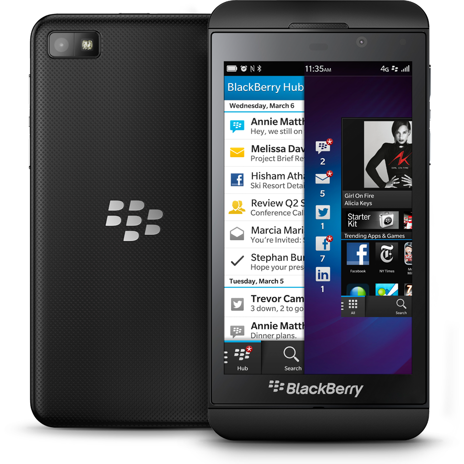 شماتیک بلک بری Blackberry Z10