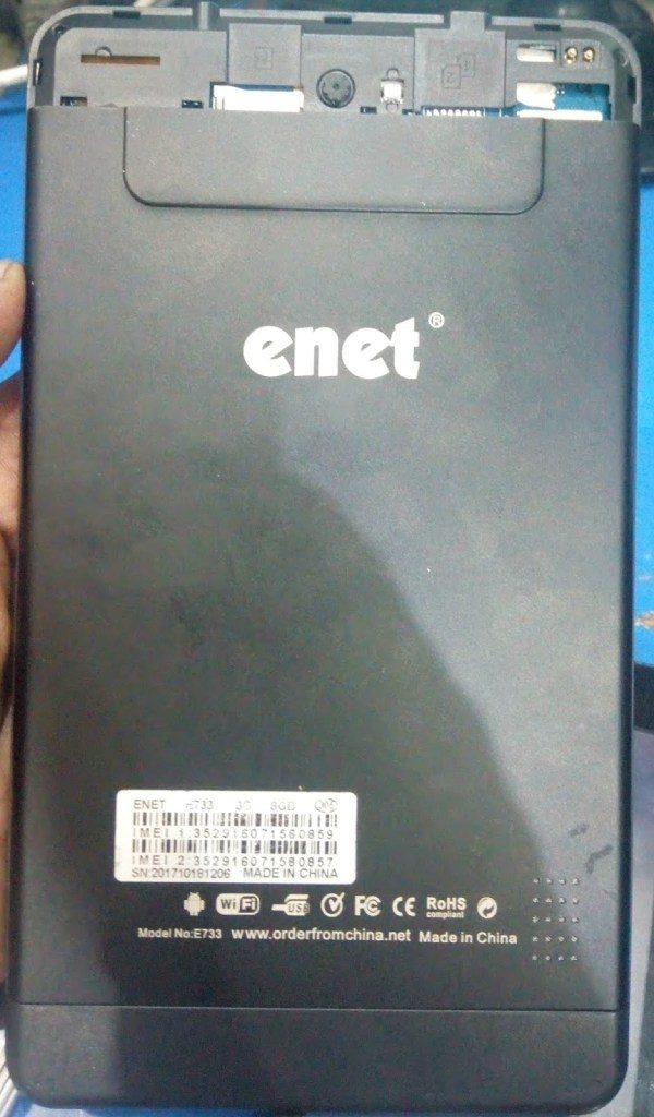 فایل فلش تبلت Enet E733 | اندروید 4.4.2