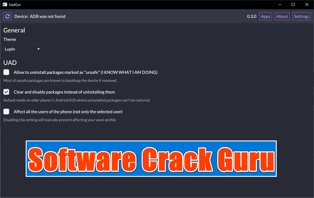 Universal Android Debloater 0.3.0 Free Download