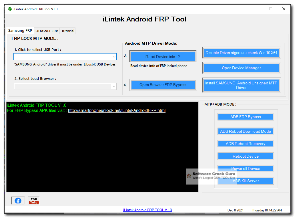 Samsung & Huawei | iLintek Android FRP Bypass Tool V1.0 Free Download