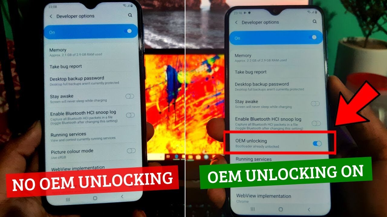  نحوه ی فعال کردن گزینه OEM Unlock در گوشی های سری جدید سامسونگ