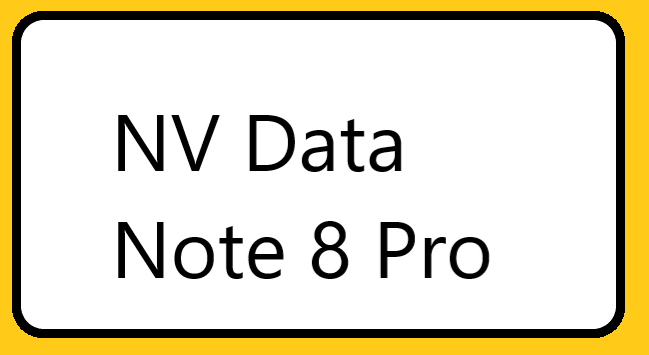 فایل NV | شیائومی Note 8 Pro