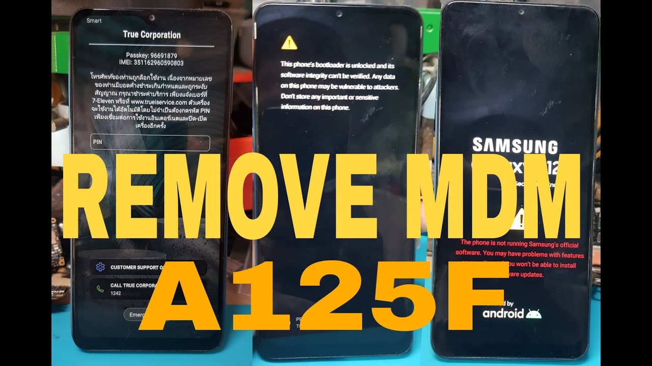 اموزش حذف دایمی MDM  گوشی سامسونگ A125F | A12