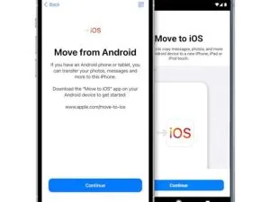 انتقال اطلاعات از اندروید به ios با نرم افزار Move to iOS