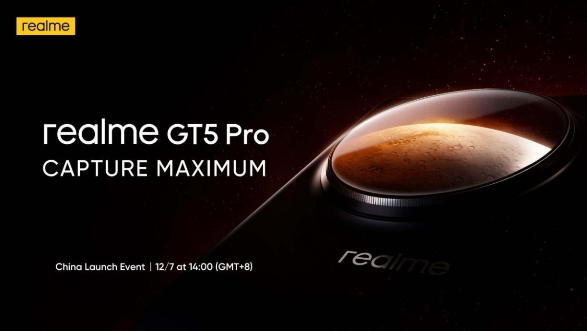 گوشی Realme Gt5 pro قرار است در تاریخ 7 دسامبر 2023  وارد بازار شود
