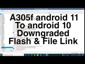 دانگرید (حذف FRP ) سامسونگ A305F| A30 اندروید 11به 10 باینری 6