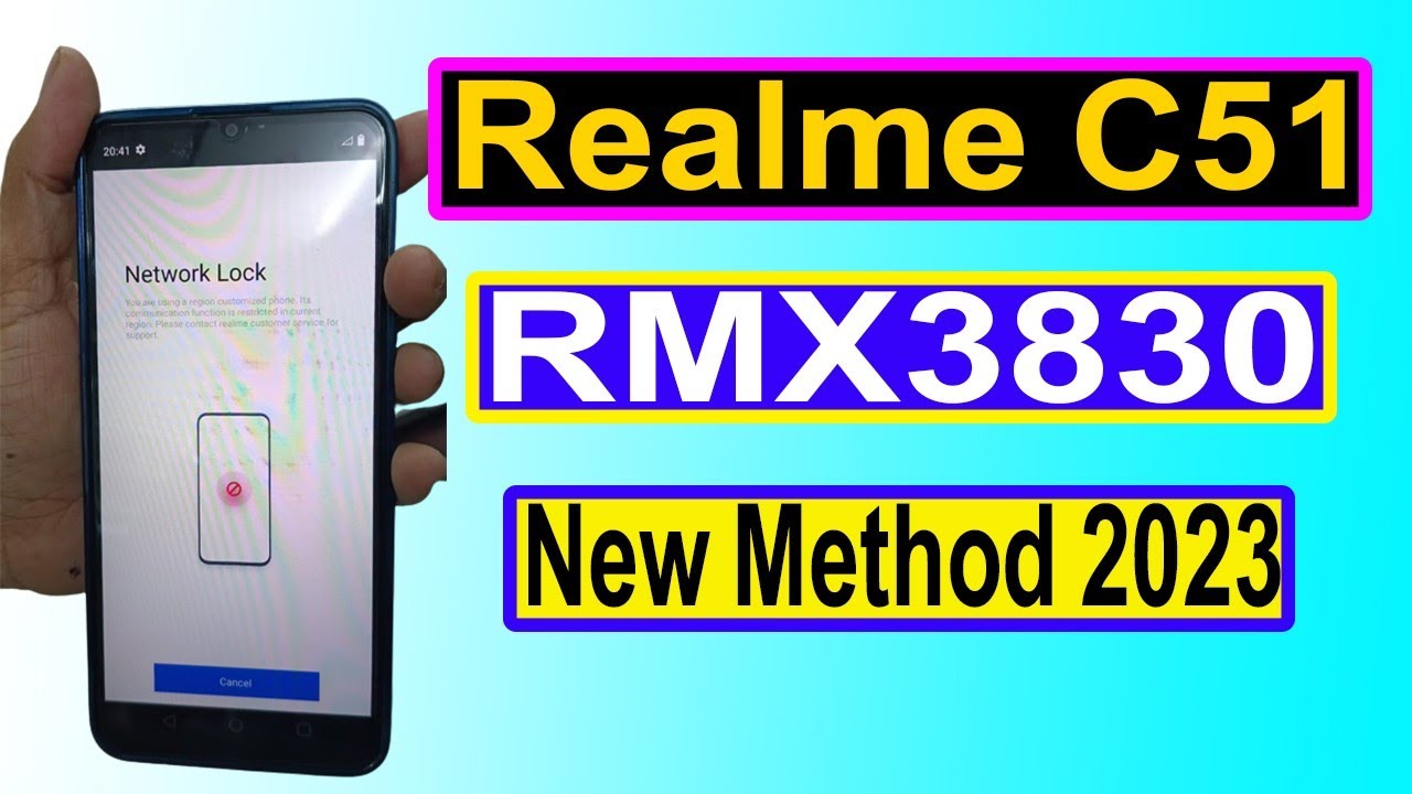 اموزش برداشتن قفل شبکه Realme C51 (RMX3080)