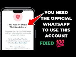 حل مشکل ارور  you need the official WhatsApp در گوشی های آیفون