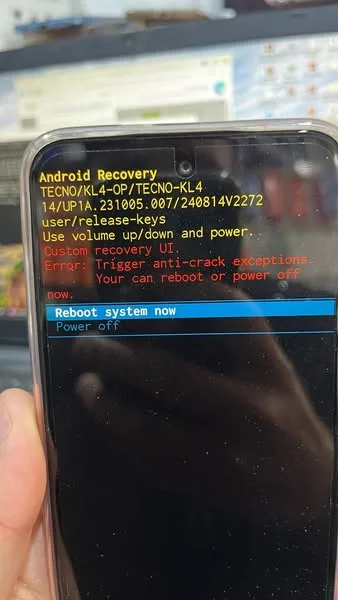 حل مشکل خطای Anti Crack در گوشی های Tecno با پردازنده MTK