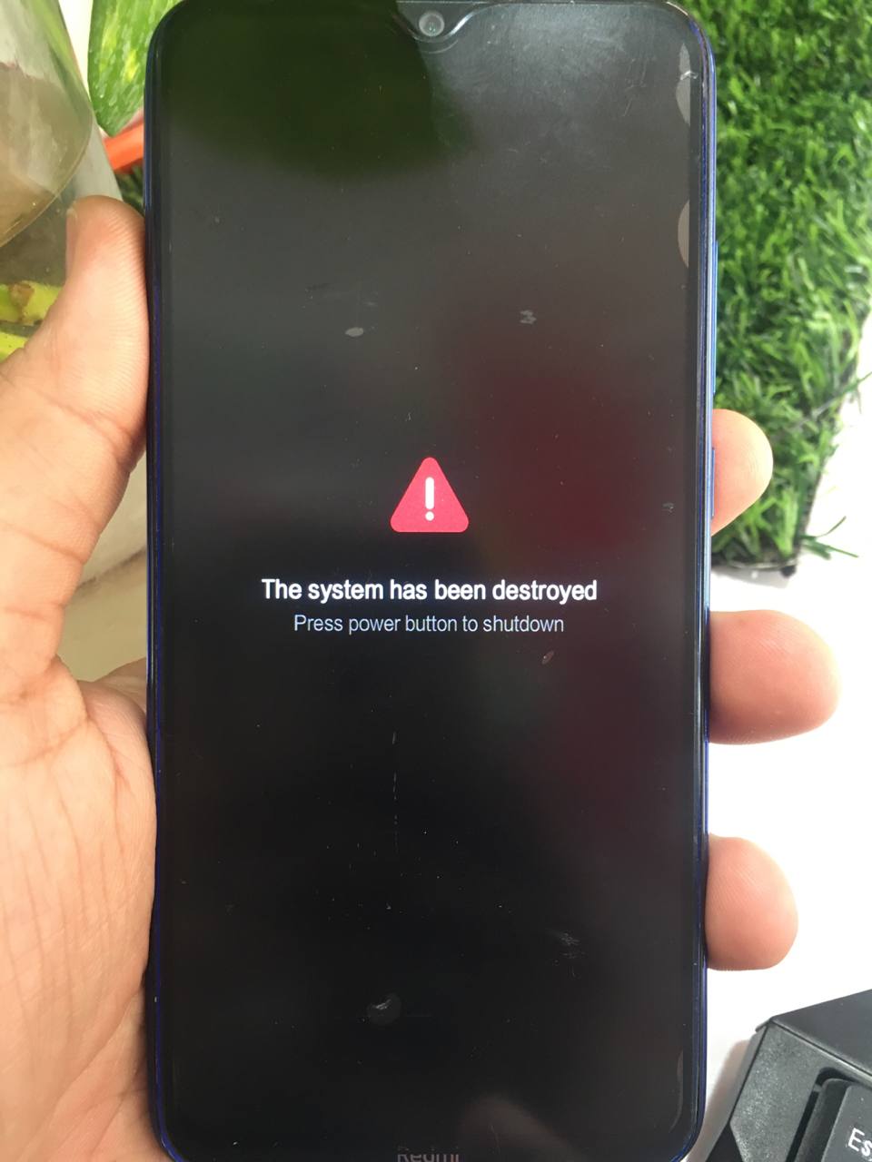 حل مشکل The system has been destroyed شیائومی Xiaomi Redmi 8 (Olive)