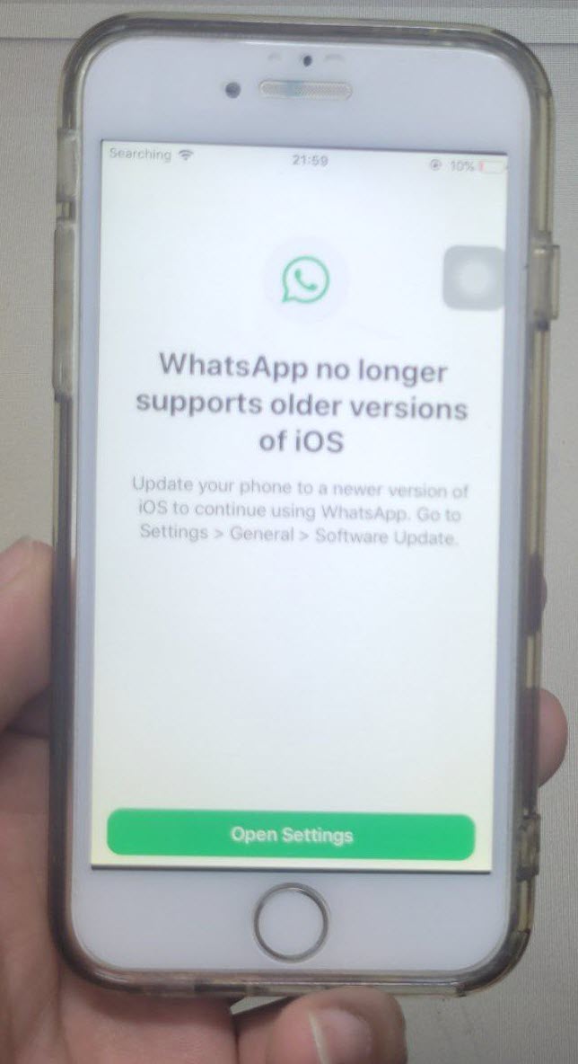 حل مشکل نصب واتساپ در گوشی های ایفون iOS پایین