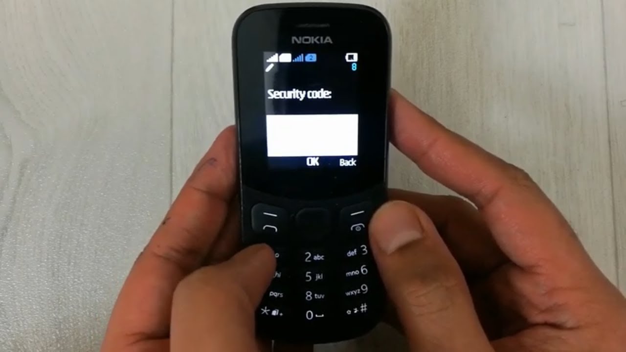 آموزش حذف قفل و ریست فکتوری نوکیا Nokia 105 (2019) | ta-1174