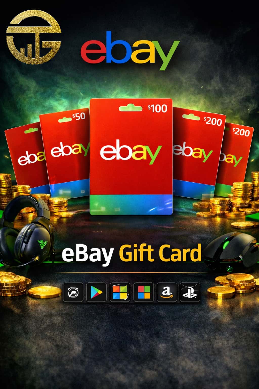 خرید گیفت کارت eBay