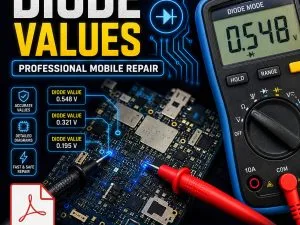 دانلود فایل POCO X7 Pro Battery Connector Diode Values | مقادیر دیود کانکتور باتری پوکو X7 Pro